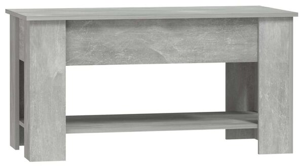 Betonszürke szerelt fa dohányzóasztal 101 x 49 x 52 cm