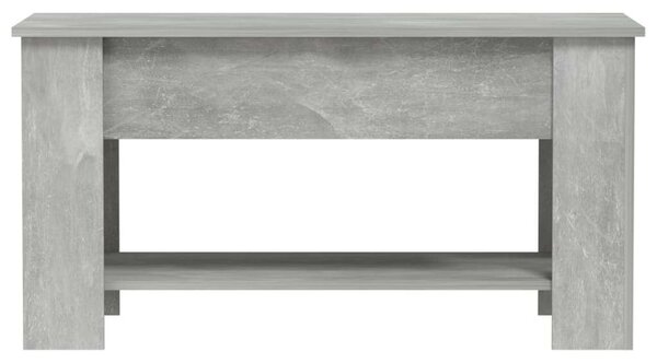 Betonszürke szerelt fa dohányzóasztal 101 x 49 x 52 cm