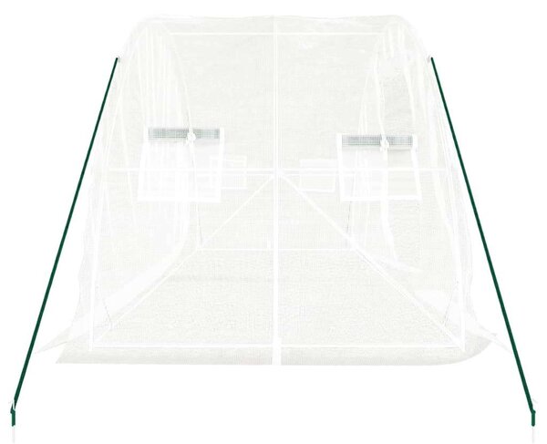 Melegház - Acélvázas - 10 m² - Fehér