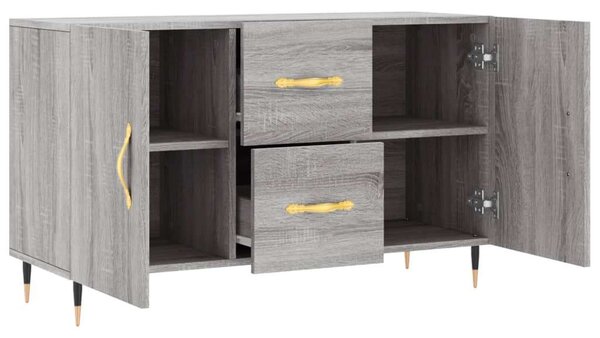 VidaXL szürke sonoma színű műfa tálalószekrény 100 x 36 x 60 cm