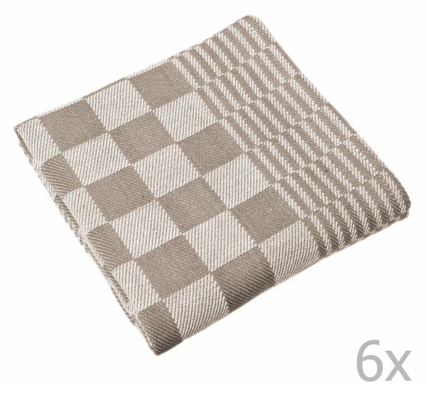 Pamut konyharuha szett 6 db-os 65x65 cm Mineur – Tiseco Home Studio