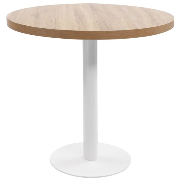 Világosbarna MDF bisztróasztal 80 cm