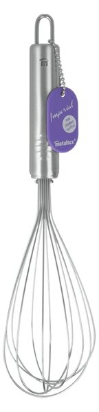 Rozsdamentes acél habverő, hosszúság 28 cm - Metaltex