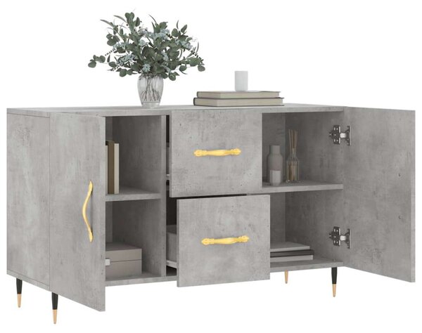VidaXL betonszürke szerelt fa tálalószekrény 100 x 36 x 60 cm