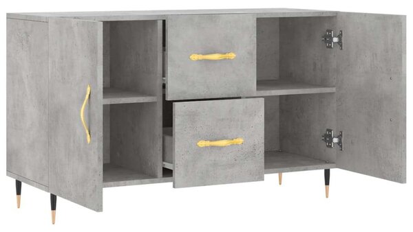 VidaXL betonszürke szerelt fa tálalószekrény 100 x 36 x 60 cm