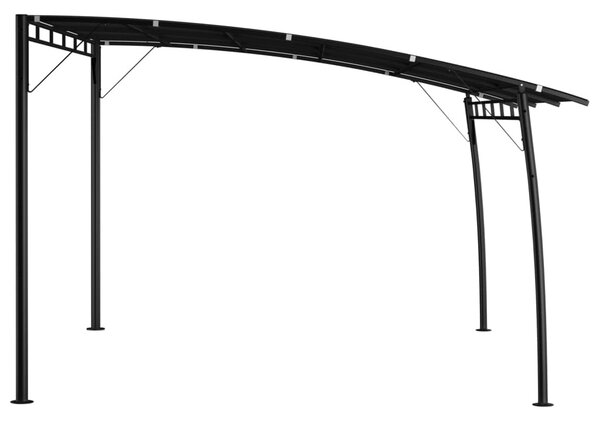 Antracitszürke kerti napellenző 4 x 3 x 2,55 m