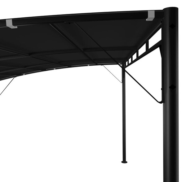 Antracitszürke kerti napellenző 4 x 3 x 2,55 m