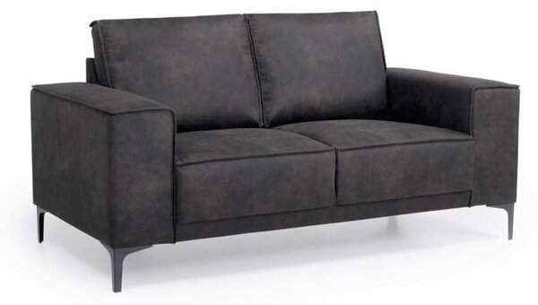 Antracitszürke bőrutánzat kanapé 164 cm Copenhagen – Scandic