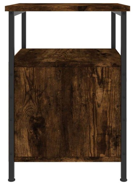 Modern Ipari Éjjeliszekrény Szett - 2 db - Füstös Tölgy - 34x35,5x50 cm