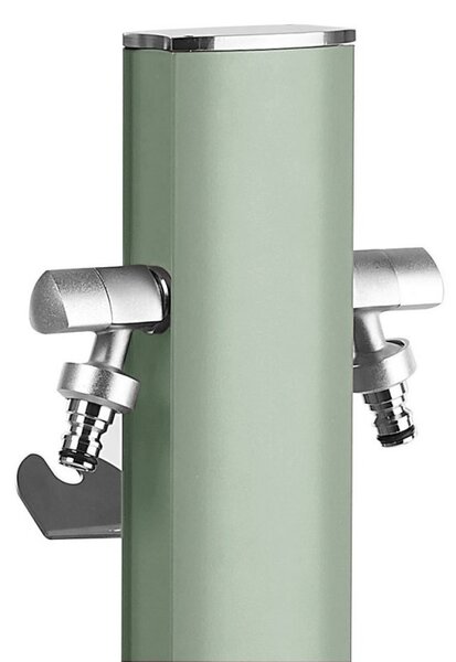 Modern alumínium álló kerti kút, khaki - Aquapoint Totem