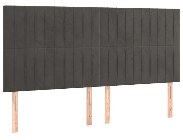 Bársony Ágy - LED Világítás - 160x200 cm