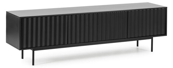 Fekete TV-állvány 180x52 cm Sierra – Teulat
