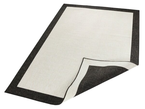 Panama fekete-krémszínű kültéri szőnyeg, 120 x 170 cm - NORTHRUGS