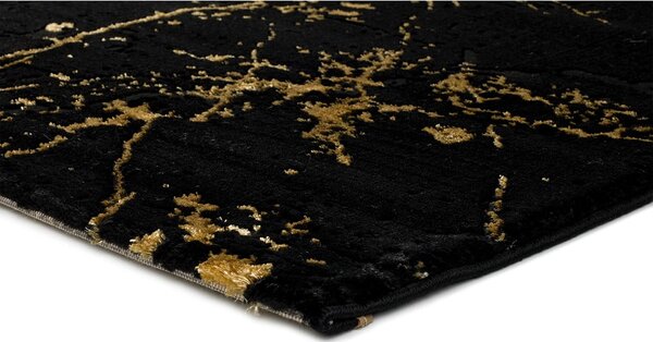 Gold Marble fekete szőnyeg, 60 x 120 cm - Universal
