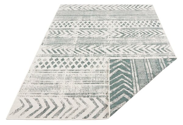 Biri zöld-krémszínű kültéri szőnyeg, 120 x 170 cm - NORTHRUGS