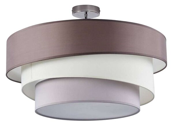 Lindby - Melia Mennyezeti Lámpa Grey-Brown/White/Grey/Chrome - Lampemesteren