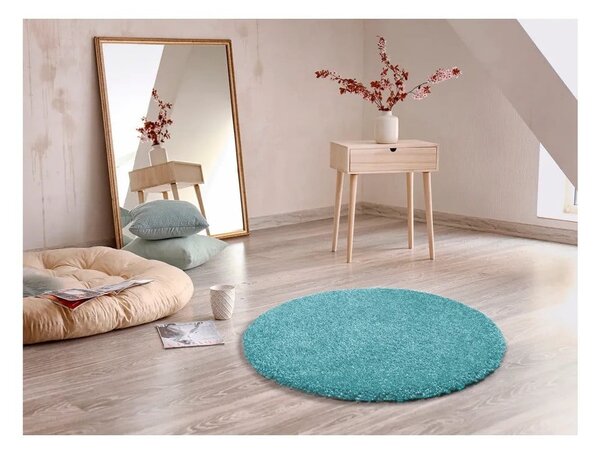 Aqua Liso világoskék szőnyeg, ø 80 cm - Universal