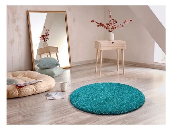 Aqua Liso kék szőnyeg, ø 80 cm - Universal