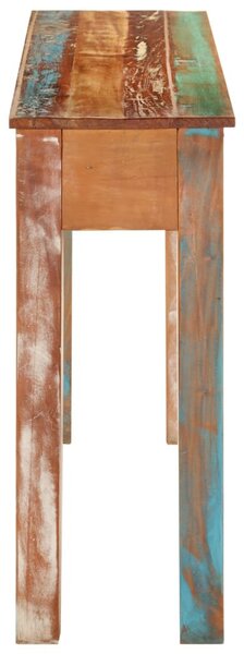 Tömör újrahasznosított fa tálalóasztal 110 x 30 x 75 cm