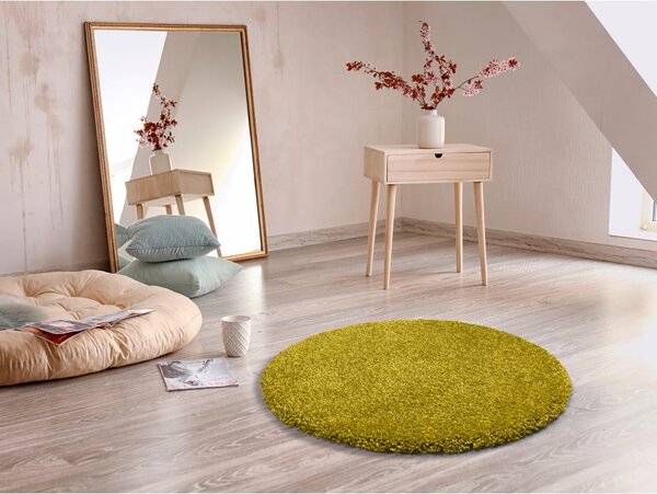 Aqua Liso zöld szőnyeg, ø 80 cm - Universal