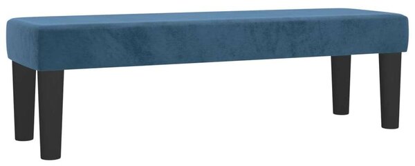 VidaXL sötétkék bársony rugós ágy matraccal 140x190 cm