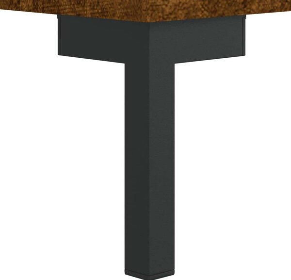 Füstös tölgy színű szerelt fa magasszekrény 69,5 x 34 x 180 cm