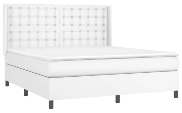 VidaXL LED-es Ágy - Műbőr - 160x200 cm