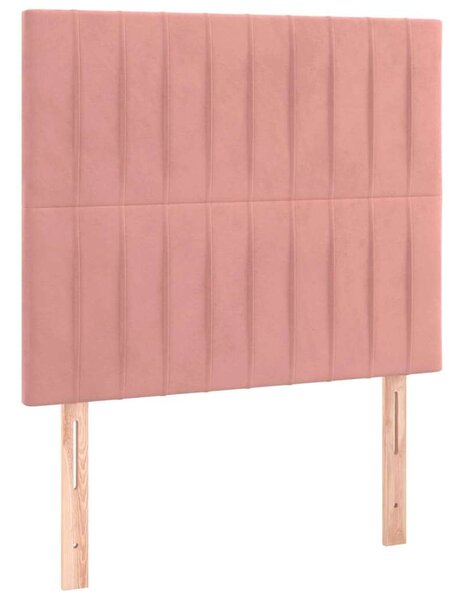 VidaXL Rosa Bársony Ágy - 80x200 cm