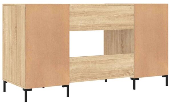 VidaXL Sonoma Tölgy Íróasztal - 140x50x75 cm