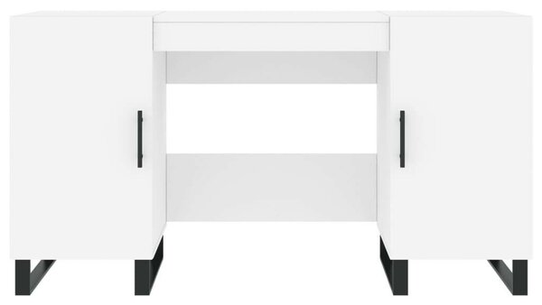 VidaXL Fehér Íróasztal Fiókokkal - 140x50x75 cm