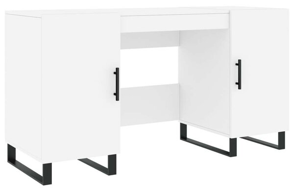 VidaXL Fehér Íróasztal Fiókokkal - 140x50x75 cm