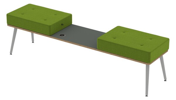Domino pad 2 személyes töltővel szürke/zöld
