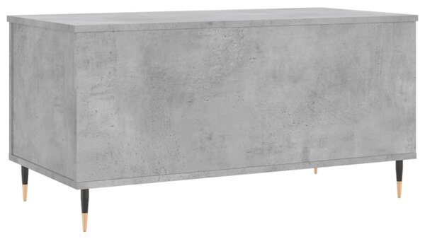 Betonszürke szerelt fa dohányzóasztal 90x44,5x45 cm