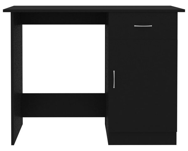Fekete szerelt fa íróasztal 100 x 50 x 76 cm