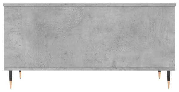 Betonszürke szerelt fa dohányzóasztal 90x44,5x45 cm
