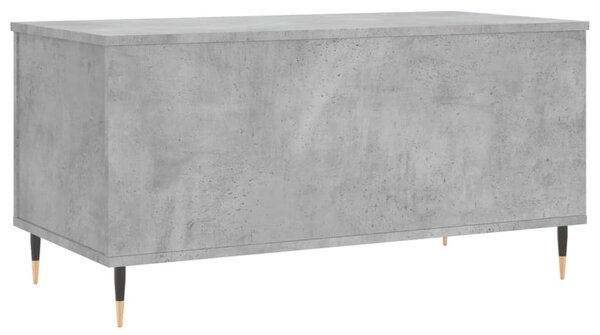 Betonszürke szerelt fa dohányzóasztal 90x44,5x45 cm