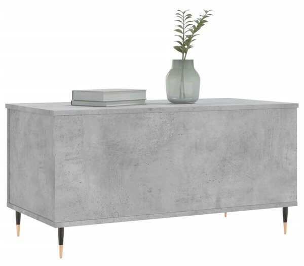 Betonszürke szerelt fa dohányzóasztal 90x44,5x45 cm