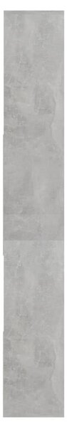 Betonszürke szerelt fa könyvszekrény 67 x 24 x 161 cm