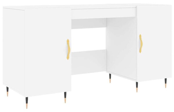 VidaXL Fehér Íróasztal Fiókokkal - 140x50x75 cm