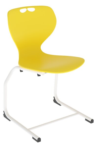 Flex C vázas Ifjúsági szék fehér/citromsárga