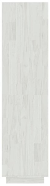 Fehér tömör fenyőfa könyvszekrény/térelválasztó 60x35x135 cm