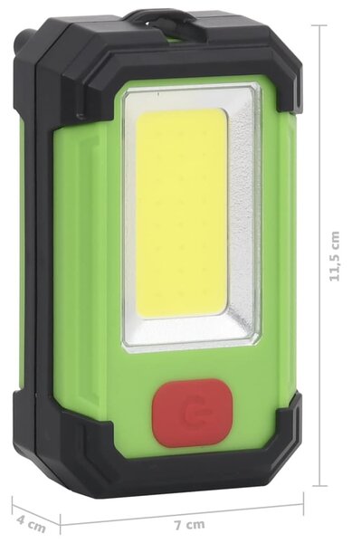 Hideg fehér fényű hordozható napelemes LED-es reflektor 7 W