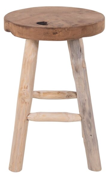 Badia teakfa ülőke 4 lábbal, ø 30 cm - House Nordic