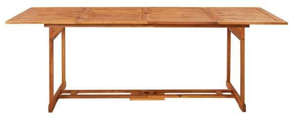 VidaXL tömör akácfa kerti étkezőasztal 220 x 90 x 75 cm