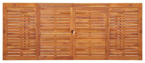 VidaXL tömör akácfa kerti étkezőasztal 220 x 90 x 75 cm