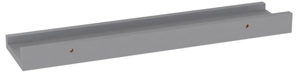 4 db szürke fali polc 40 x 9 x 3 cm