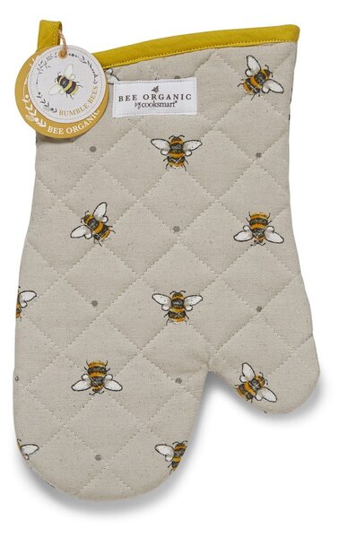 Bumble Bees bézs-sárga pamut konyhai kesztyű - Cooksmart ®
