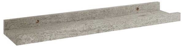 4 db betonszürke fali polc 40 x 9 x 3 cm