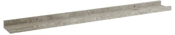 4 db betonszürke fali polc 80 x 9 x 3 cm