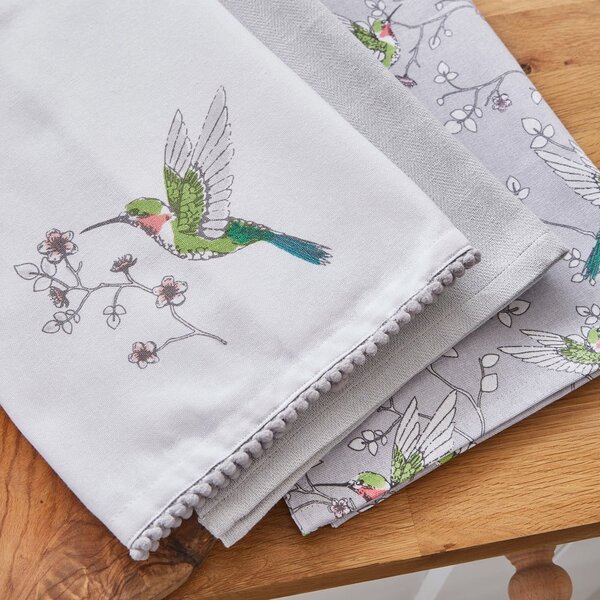 Pamut konyharuha szett 3 db-os 45x65 cm Hummingbirds – Cooksmart ®